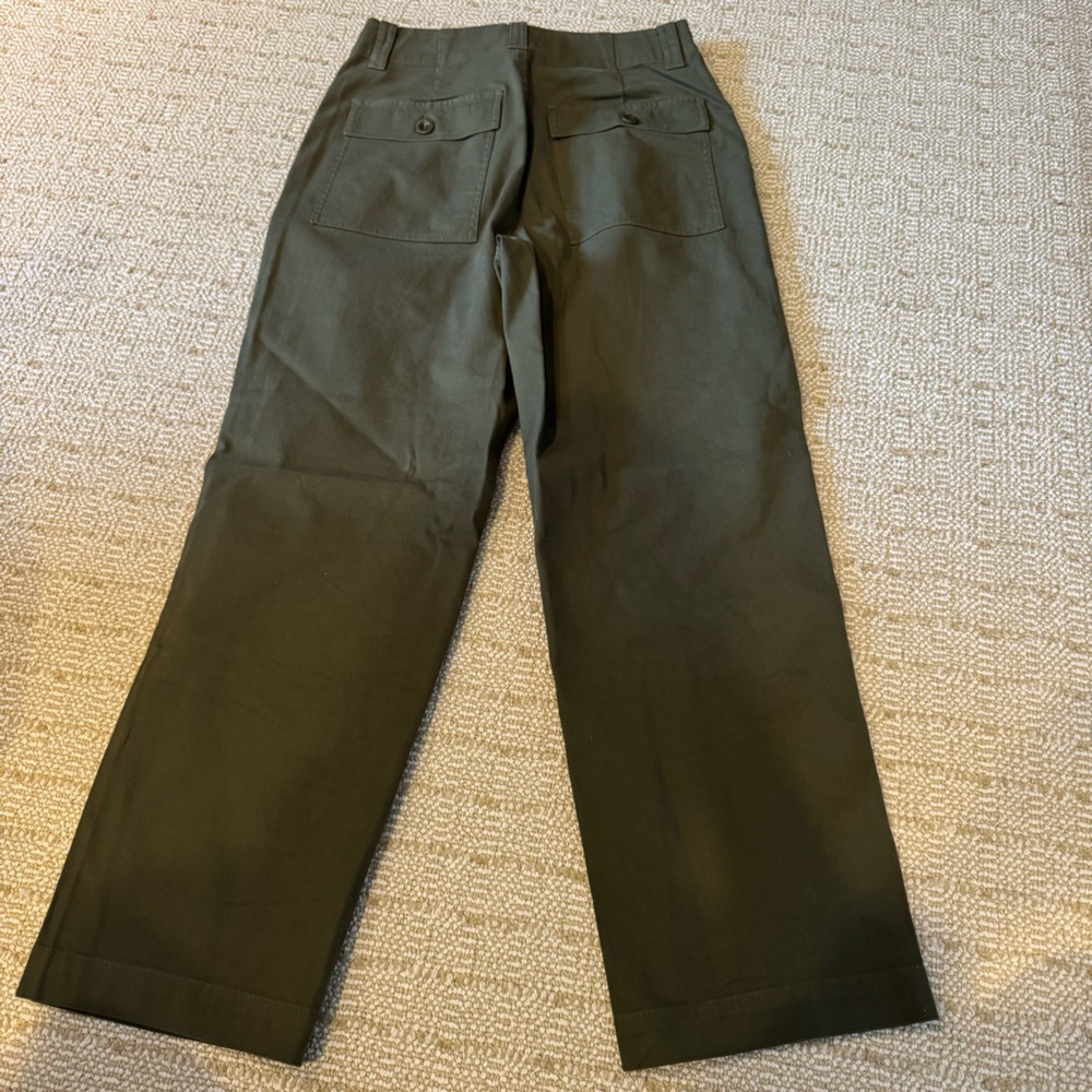 Jenni Kayne Relaxed Olive Green Army Pant | Size 4 - Picture 8 of 9